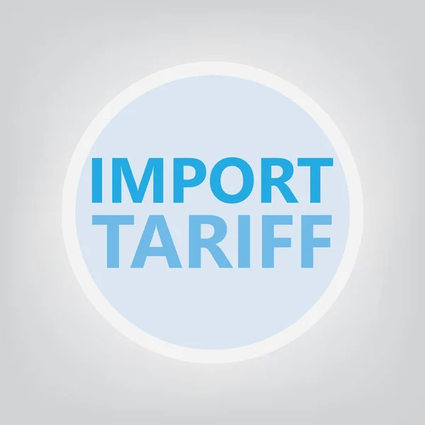 Import Tariff Concept Vector Illustration — Stock Vector