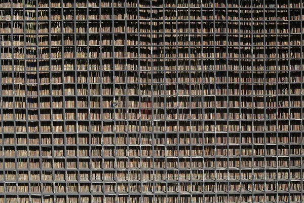 Bamboo Metal Fence Background — Stock Photo, Image