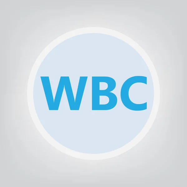 Wbc Glóbulos Blancos Acrónimo Vector Ilustración — Vector de stock