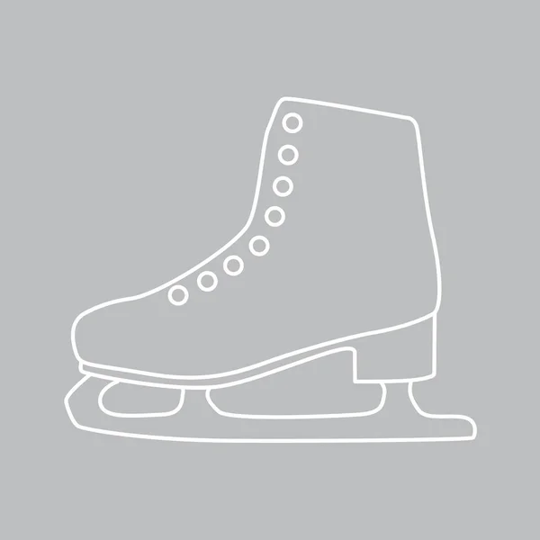 Gelo Figura Skate Icon Vetor Ilustração — Vetor de Stock