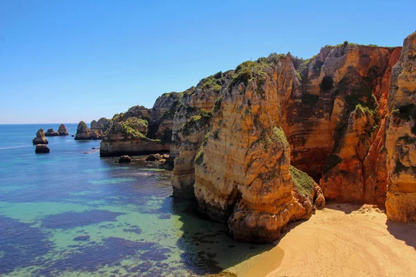 Beautiful Dona Ana Beach Lagos Algarve Portugal — Stock Photo, Image