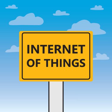 billboard-vektör çizim üzerinde yazılı şeylerin Internet