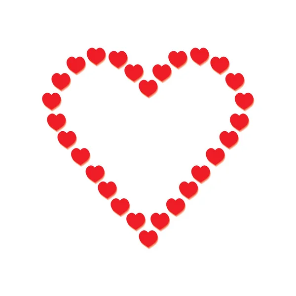 幸せなバレンタインデーの背景ベクトル図 — ストックベクタ