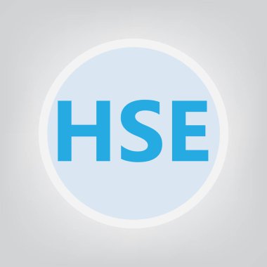 Seç (Sağlık Emniyet ve çevre) kısaltma-vektör çizim