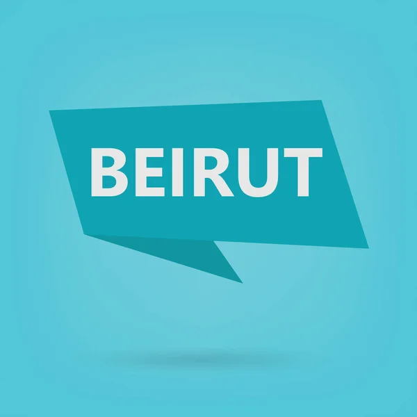 Beirut Słowo Naklejce Wektorowej — Wektor stockowy