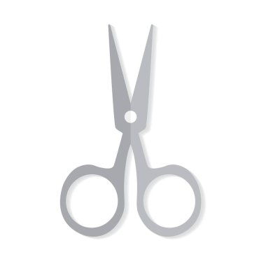 gri makas simge vektör çizim