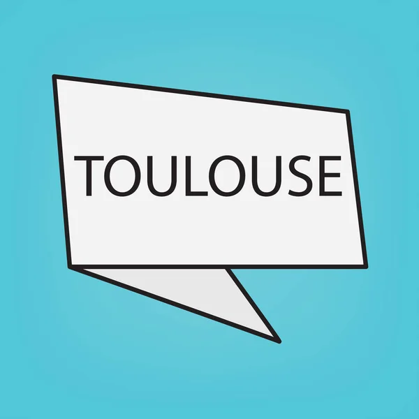 Toulouse Słowo Naklejce Wektorowej — Wektor stockowy