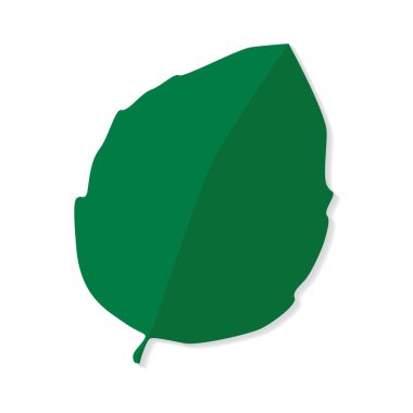 yaprak yeşil simge vektör çizim
