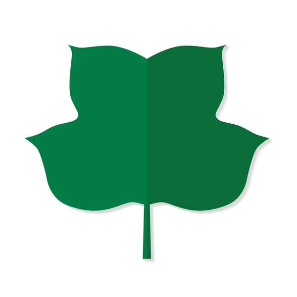 Folha Verde Icon Ilustração Vetorial —  Vetores de Stock