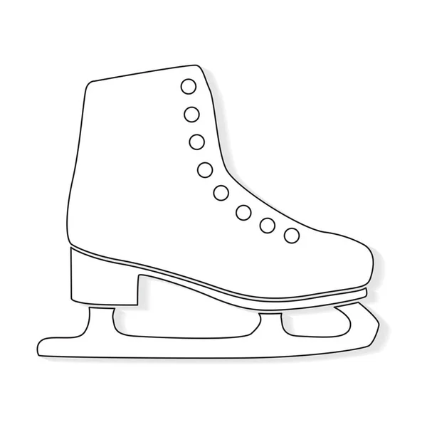 Hielo Figura Patín Icon Vector Ilustración — Archivo Imágenes Vectoriales