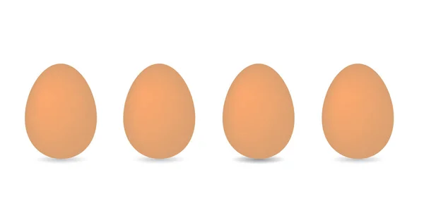 Eggs Row Vector Illustration — Stock Vector