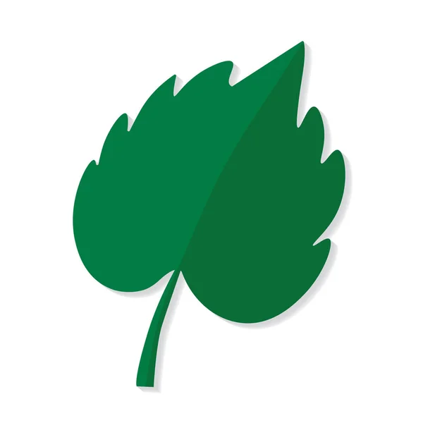 Folha Verde Icon Ilustração Vetorial —  Vetores de Stock