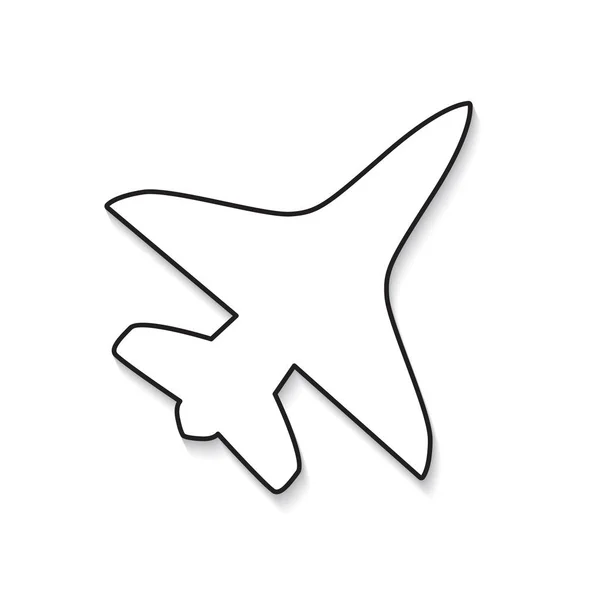 Flugzeug Icon Vektor Illustration — Stockvektor