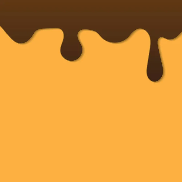 Choklad Söta Droppar Vetor Illustration — Stock vektor