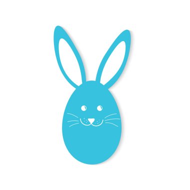 Mutlu Paskalya bunny-vektör çizim