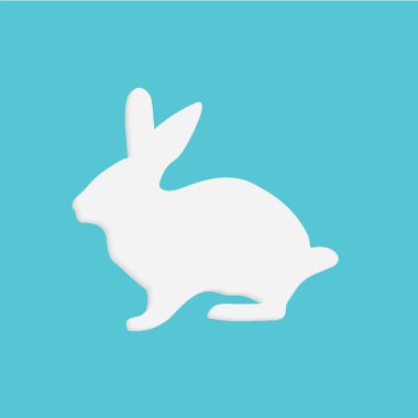 Mutlu Paskalya bunny-vektör çizim