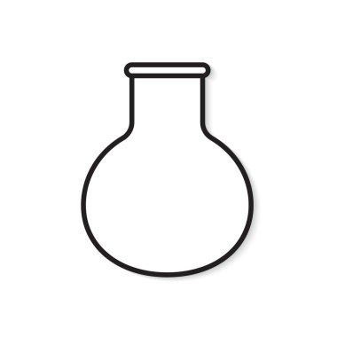 test tüpü simge vektör çizim