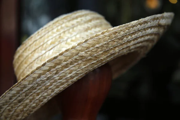 Closeup of a straw hat — Stock Photo, Image