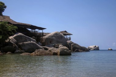 Kristal su cennet tropikal adası Koh Tao, Tayland