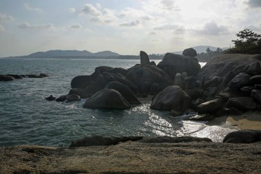 Hin Ta ve Hin Yai rock (büyükbaba ve büyükanne) Koh Samui, Tayland