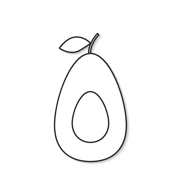 Fruta de aguacate icon- vector ilustración — Archivo Imágenes Vectoriales