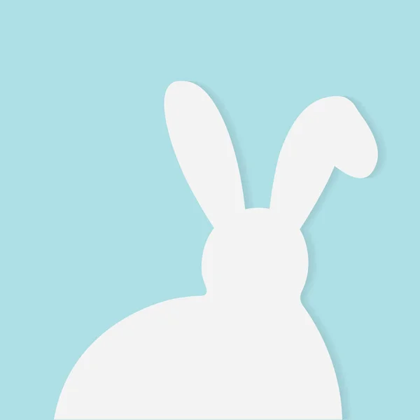 Easter bunny silhouette- vector illustration — Stock Vector