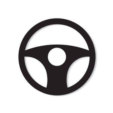 car steering wheel icon- vector illustration clipart