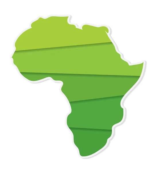 Écologie Afrique carte concept — Image vectorielle