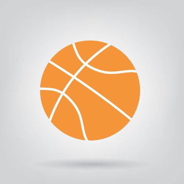 basketbol simge turuncu-vektör