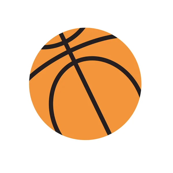 orange basketball icon- vector illustration