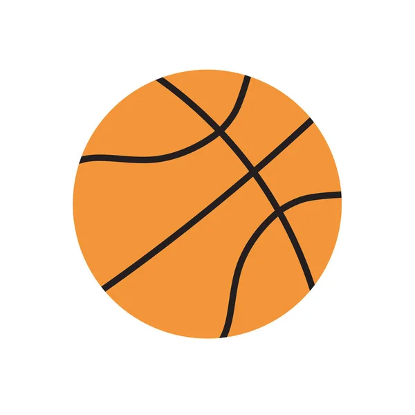Basketbol simge turuncu-vektör — Stok Vektör