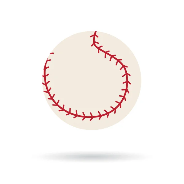 Бейсбольна іконка Векторна ілюстрація — стоковий вектор
