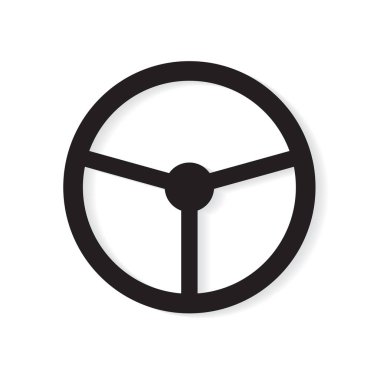 Araba direksiyon simge vektör çizim