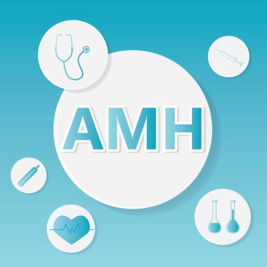 (Anti-M llerian hormonu) tıbbi konsept-vektör ıllustrati