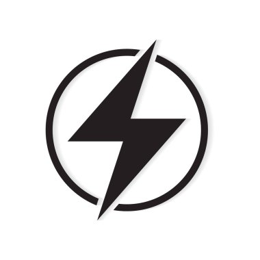 ışık cıvata simge-vektör illüstrasyon