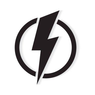 ışık cıvata simge-vektör illüstrasyon