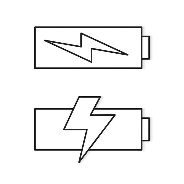 Ikona ładowania akumulatora-ilustracja wektorowa — Wektor stockowy