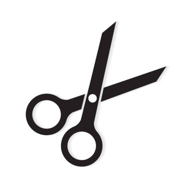 makas simge vektör çizim