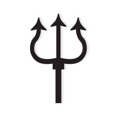 Trident simge-vektör illüstrasyon
