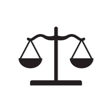 Hukuk ölçek simge-vektör