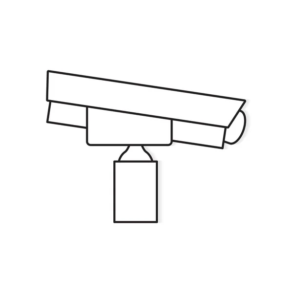 CCTV kamera ikon-vektor illustration — Stock vektor