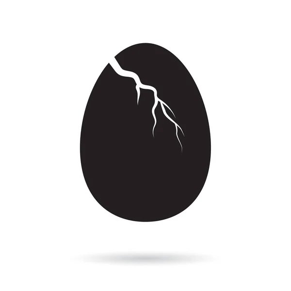 Mariscos de ovo quebrados de páscoa-ilustração vetorial — Vetor de Stock
