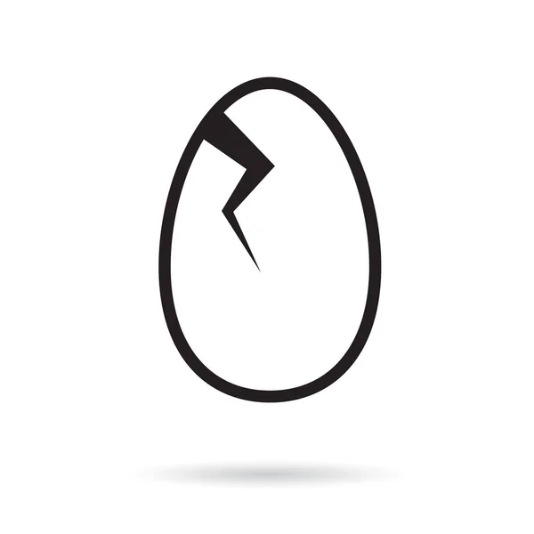 Gusci d'uovo rotti pasqua - illustrazione vettoriale — Vettoriale Stock