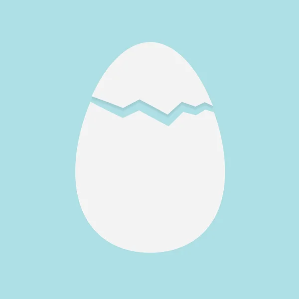 Easter broken egg shells- vector illustration — Stock Vector