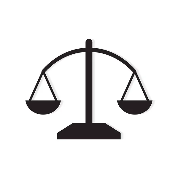 Law scale icon- vector illustration — Stock Vector