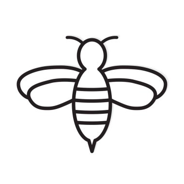 arı simgesi- vektör illüstrasyon