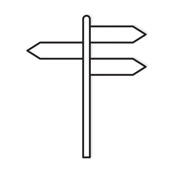 Пустая иконка дорожного знака - векторная иллюстрация — стоковый вектор