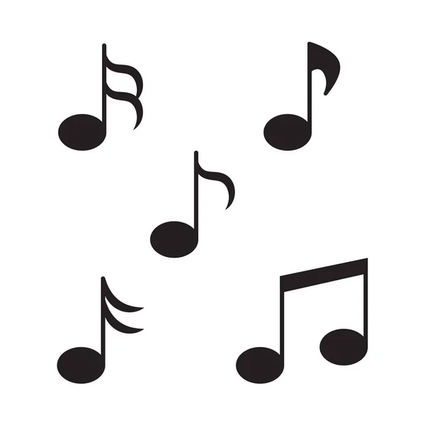 Ikona ilustracja notatki muzyka wektor — Wektor stockowy