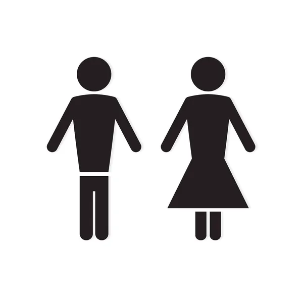 Man and woman icon- vector illustration — Stock Vector