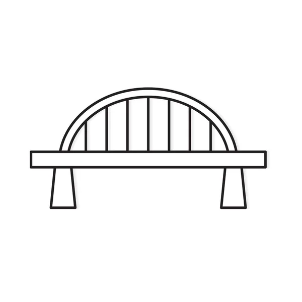 Puente icon- vector ilustración — Vector de stock
